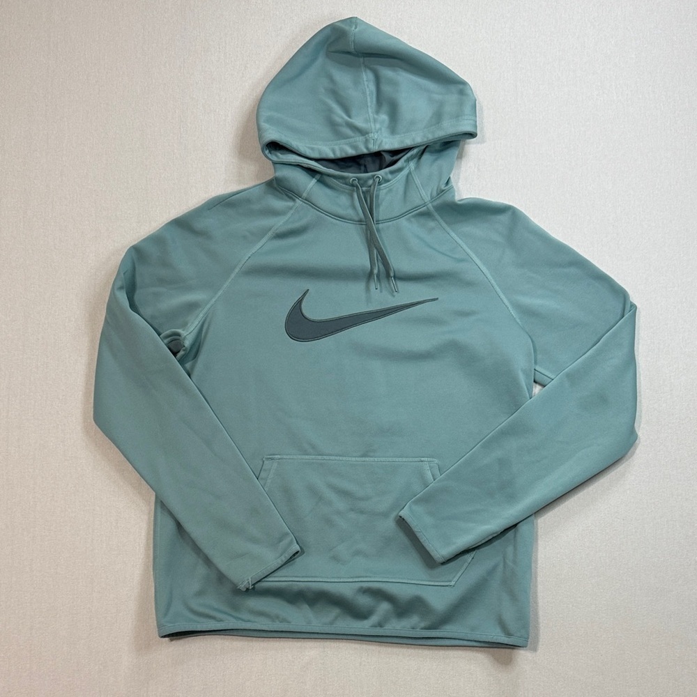 Nike Seafoam Green Hoodie with Black Swoosh